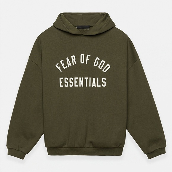 Fear of God Essentials Military Fleece Hoodie - Picture 2 of 13